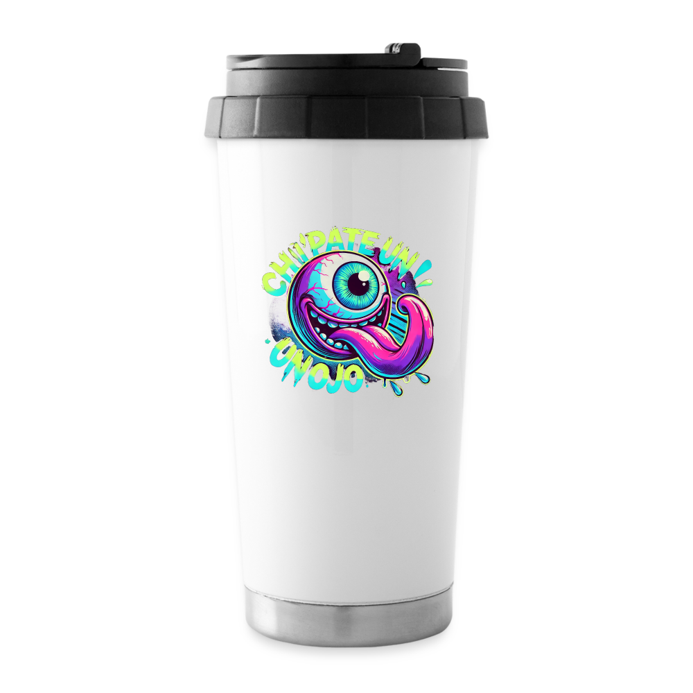 16 oz Travel Mug - white