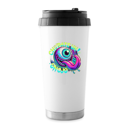 16 oz Travel Mug - white