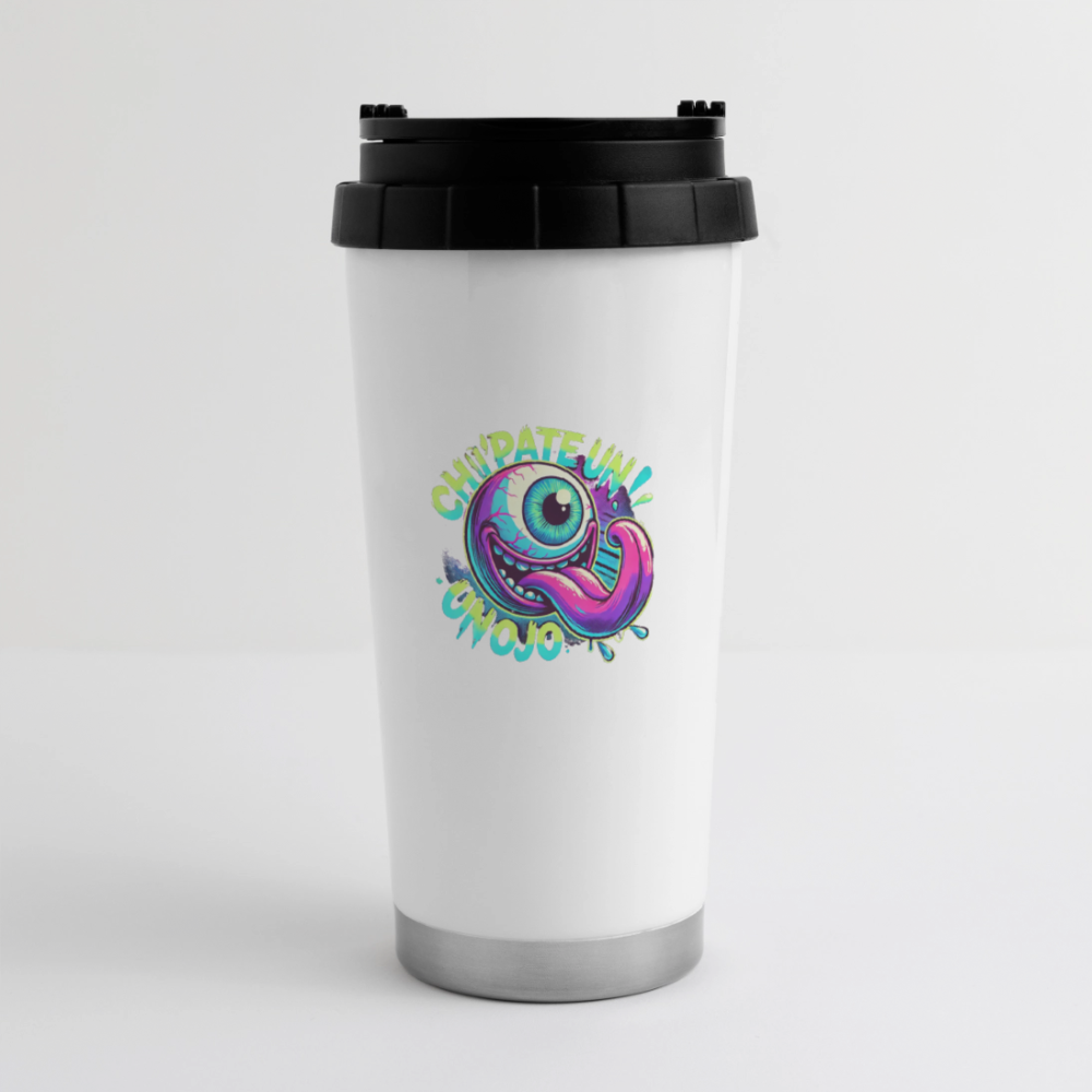 16 oz Travel Mug - white